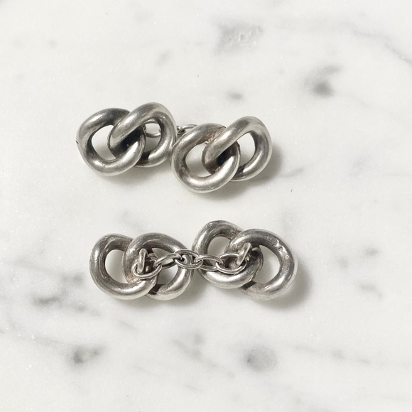 Sterling English Hallmark Cuff Links - Picture 4 of 6